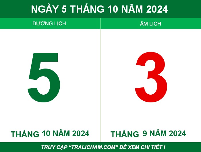 Ngày 5 tháng 10 năm 2024