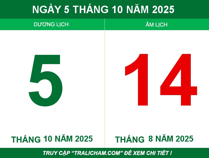 Ngày 5 tháng 10 năm 2025