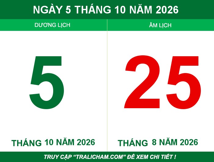 Ngày 5 tháng 10 năm 2026