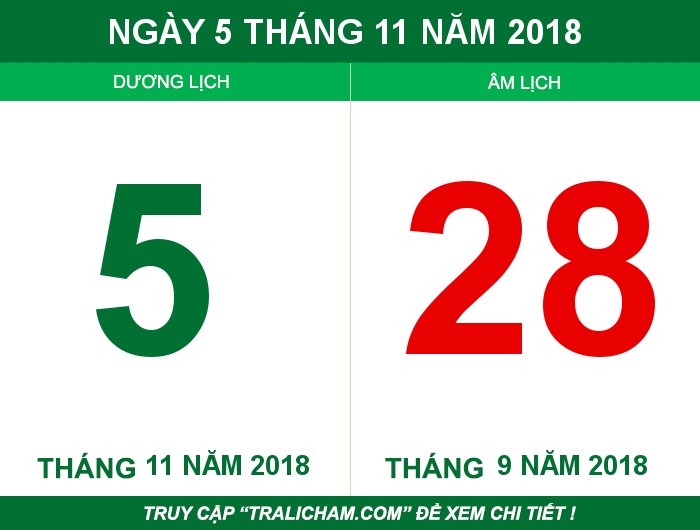 Ngày 5 tháng 11 năm 2018
