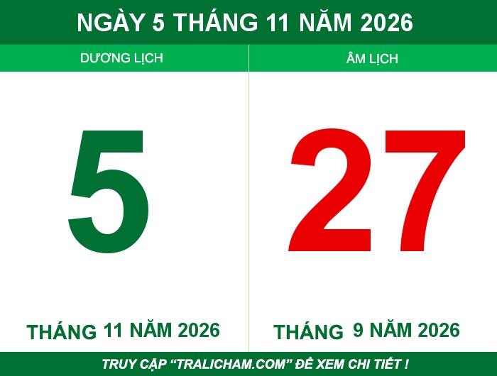 Ngày 5 tháng 11 năm 2026