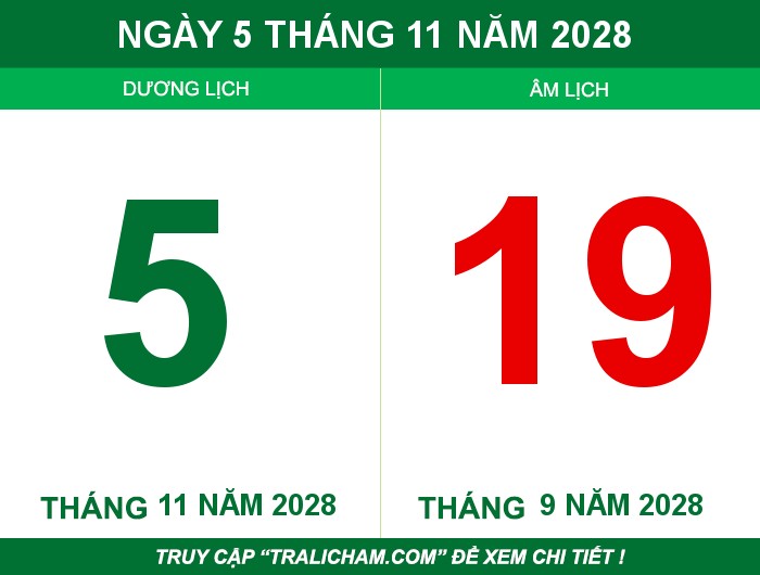 Ngày 5 tháng 11 năm 2028