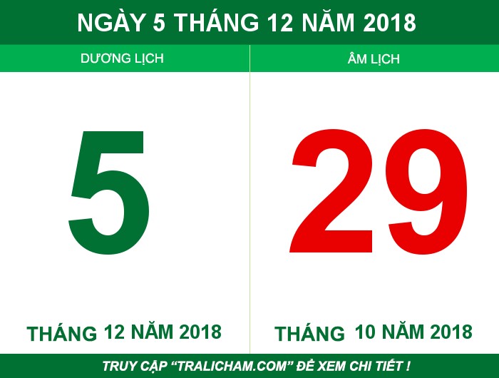 Ngày 5 tháng 12 năm 2018