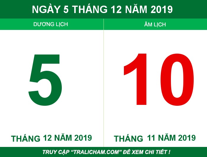 Ngày 5 tháng 12 năm 2019