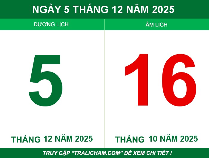 Ngày 5 tháng 12 năm 2025