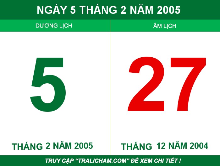 Ngày 5 tháng 2 năm 2005