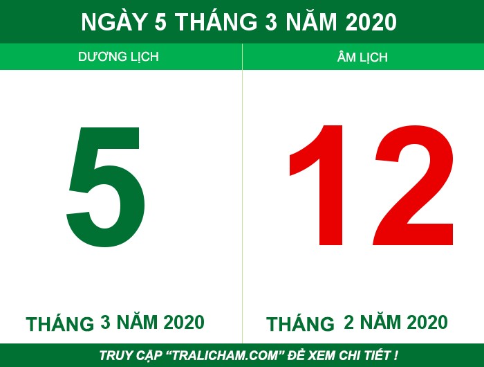 Ngày 5 tháng 3 năm 2020