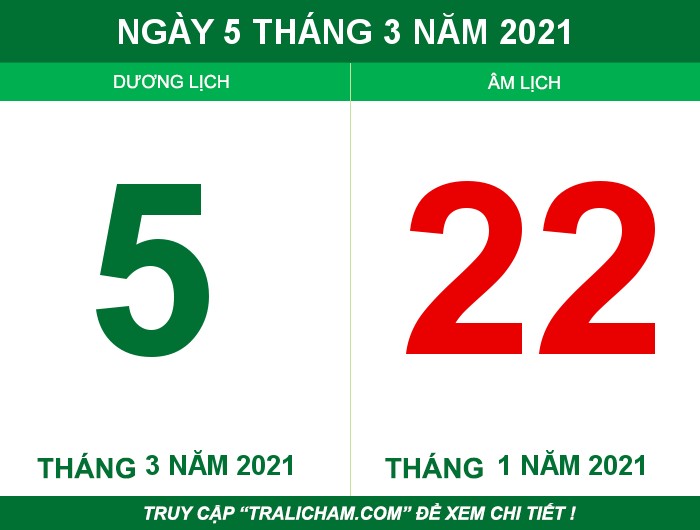 Ngày 5 tháng 3 năm 2021