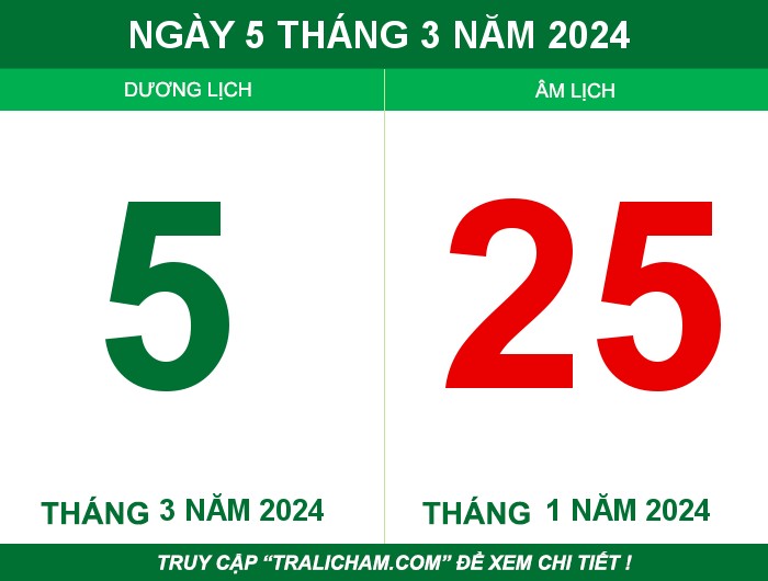 Ngày 5 tháng 3 năm 2024