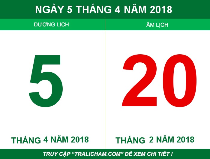 Ngày 5 tháng 4 năm 2018