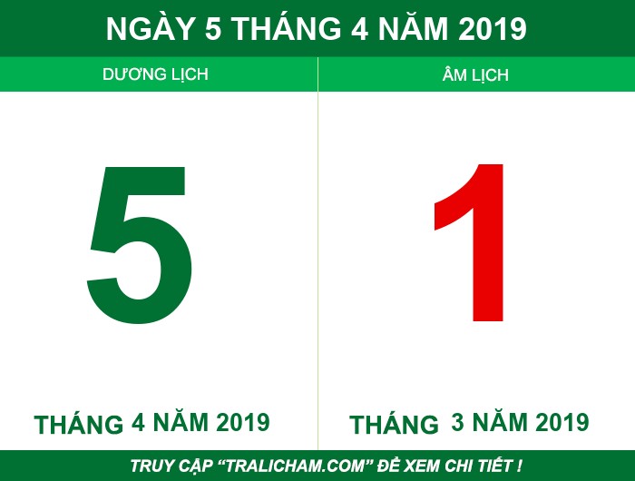Ngày 5 tháng 4 năm 2019