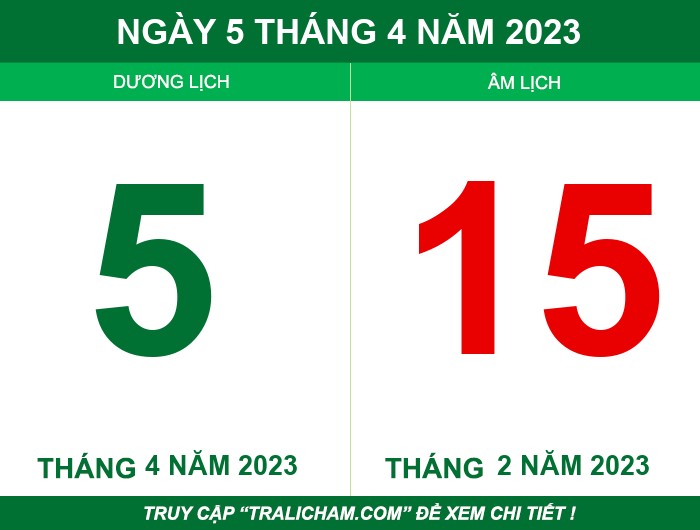 Ngày 5 tháng 4 năm 2023