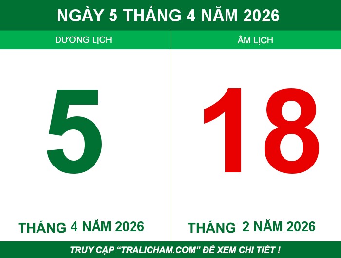 Ngày 5 tháng 4 năm 2026