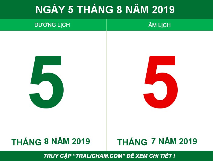 Ngày 5 tháng 8 năm 2019