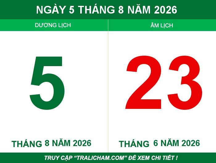 Ngày 5 tháng 8 năm 2026