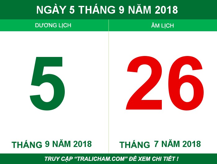 Ngày 5 tháng 9 năm 2018