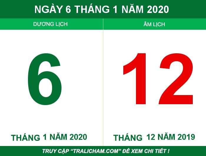 Ngày 6 tháng 1 năm 2020