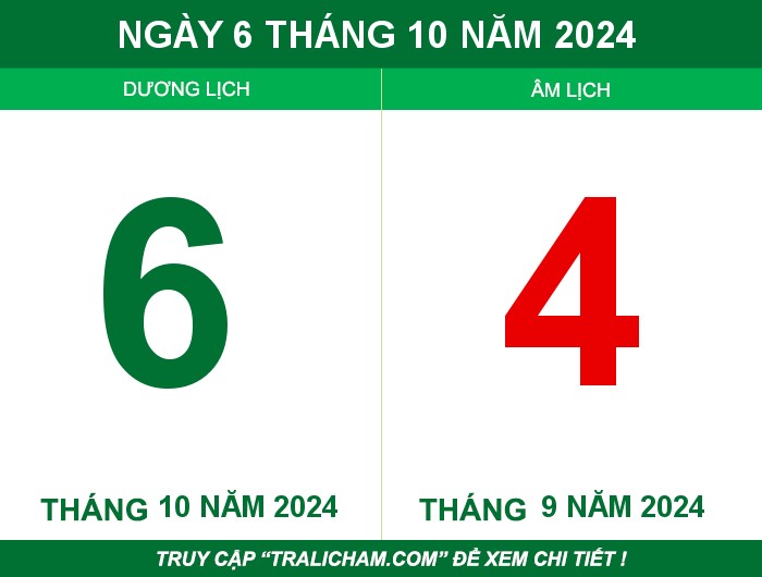 Ngày 6 tháng 10 năm 2024