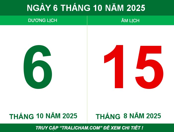 Ngày 6 tháng 10 năm 2025