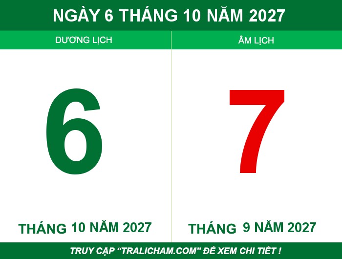 Ngày 6 tháng 10 năm 2027