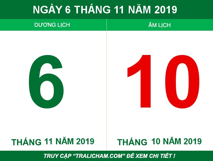 Ngày 6 tháng 11 năm 2019