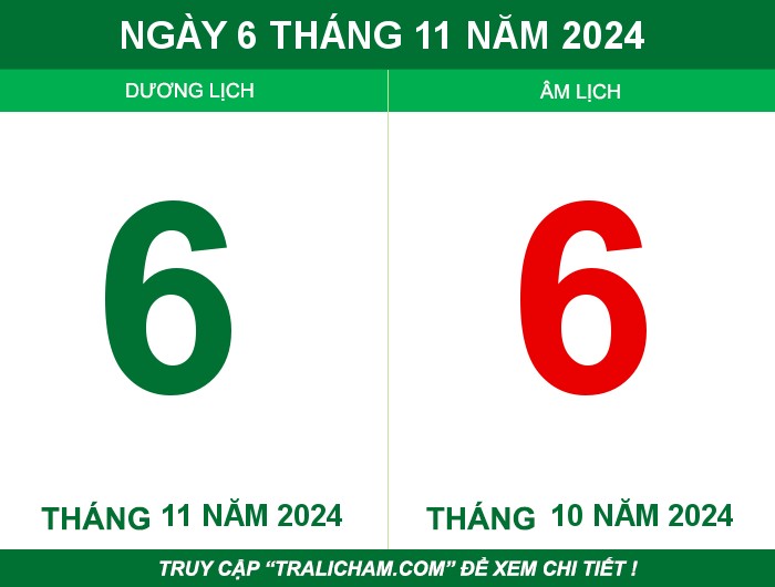 Ngày 6 tháng 11 năm 2024