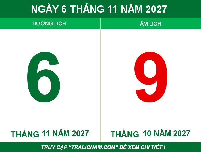 Ngày 6 tháng 11 năm 2027