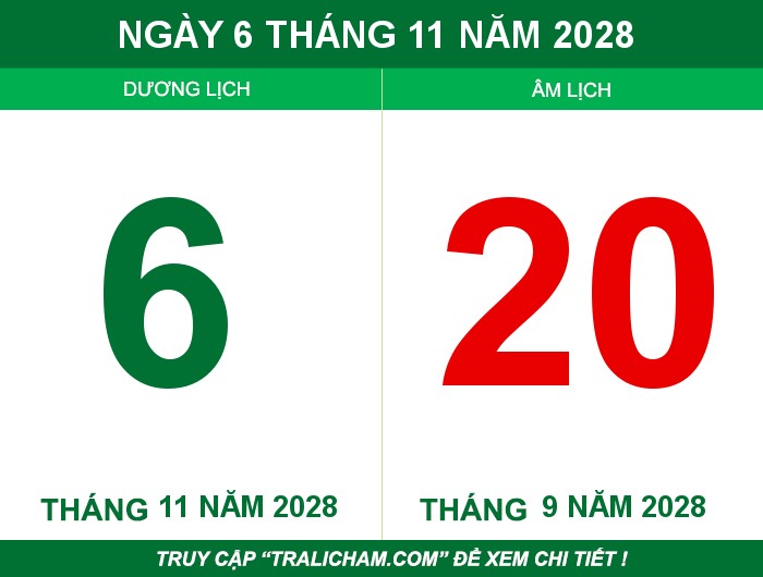 Ngày 6 tháng 11 năm 2028