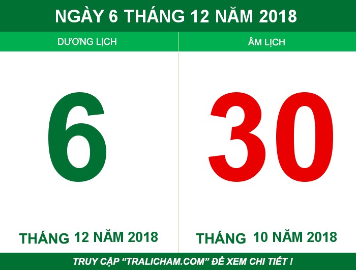 Ngày 6 tháng 12 năm 2018