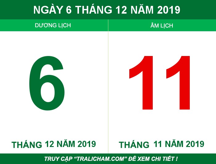 Ngày 6 tháng 12 năm 2019