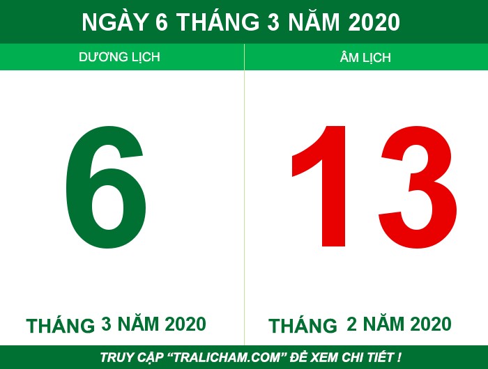 Ngày 6 tháng 3 năm 2020