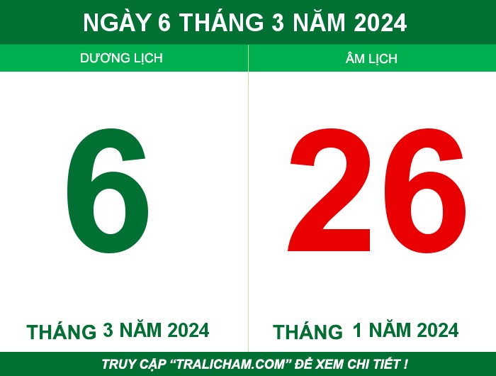 Ngày 6 tháng 3 năm 2024