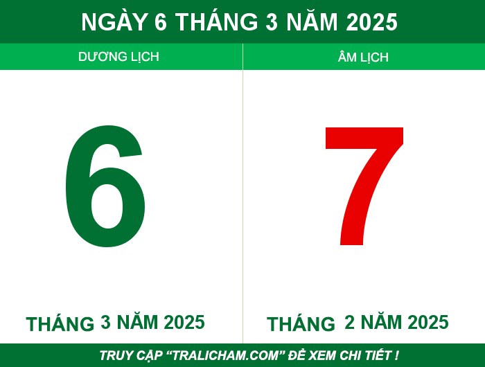 Ngày 6 tháng 3 năm 2025