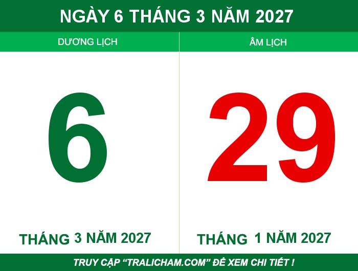 Ngày 6 tháng 3 năm 2027