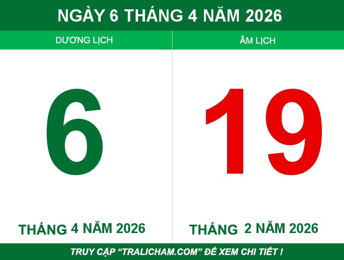 Ngày 6 tháng 4 năm 2026