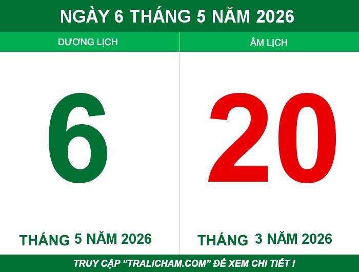 Ngày 6 tháng 5 năm 2026