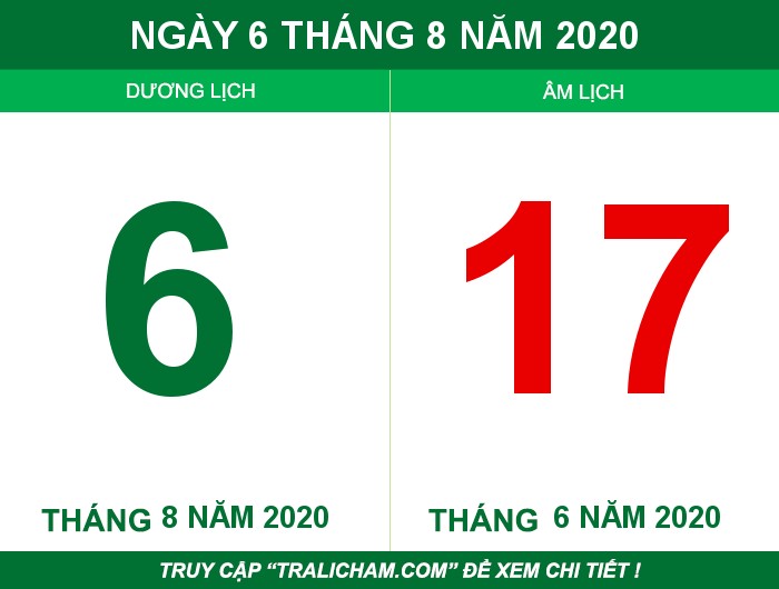 Ngày 6 tháng 8 năm 2020
