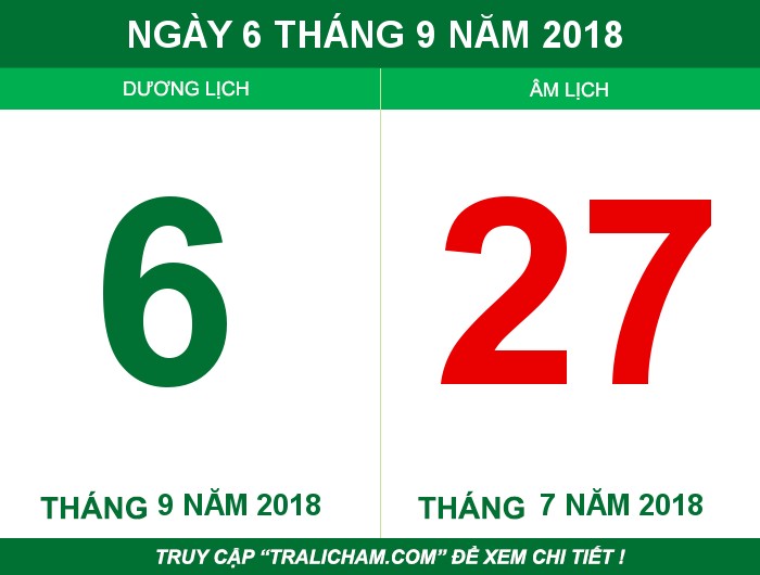 Ngày 6 tháng 9 năm 2018