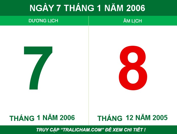 Ngày 7 tháng 1 năm 2006