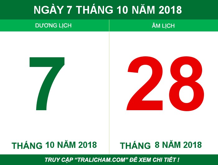 Ngày 7 tháng 10 năm 2018
