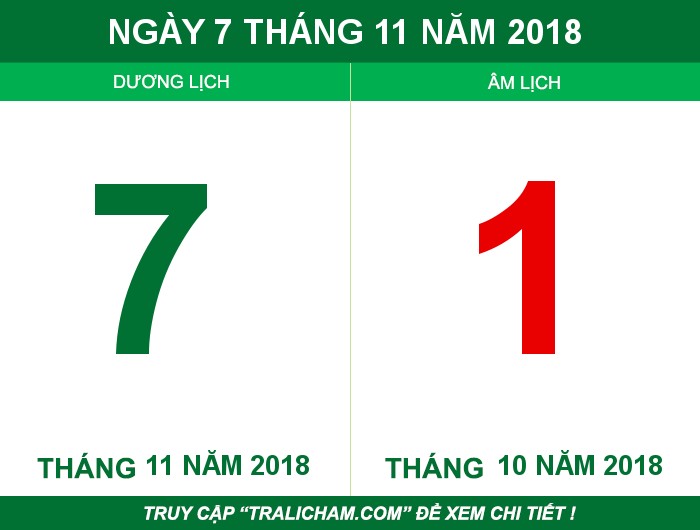 Ngày 7 tháng 11 năm 2018