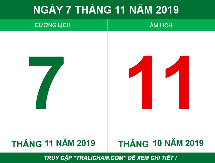Ngày 7 tháng 11 năm 2019