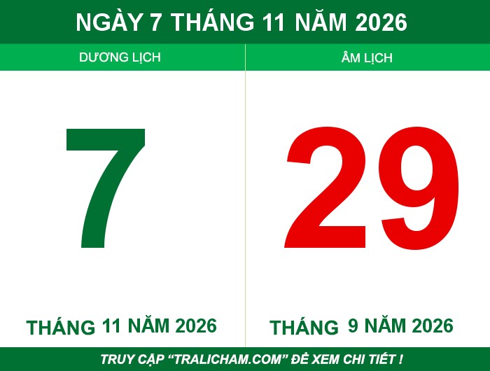 Ngày 7 tháng 11 năm 2026