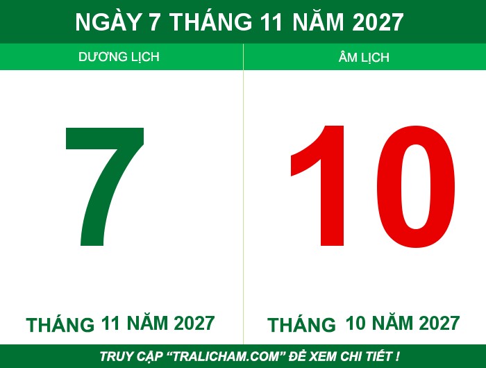 Ngày 7 tháng 11 năm 2027