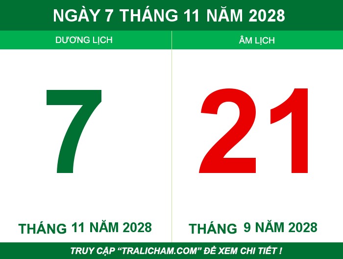 Ngày 7 tháng 11 năm 2028