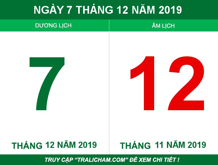 Ngày 7 tháng 12 năm 2019