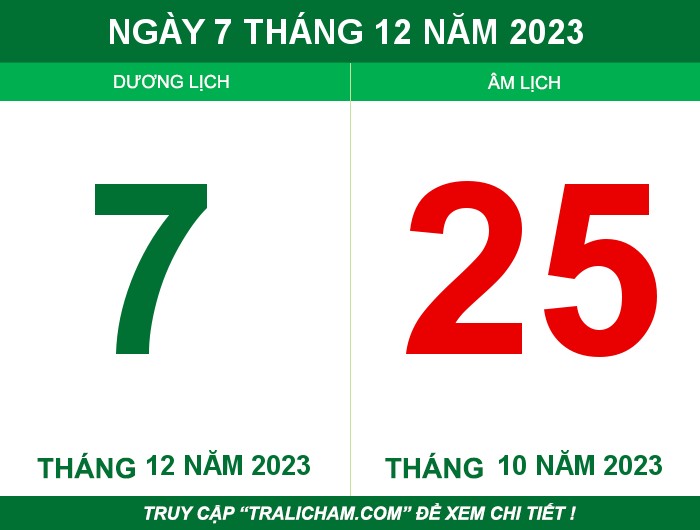 Ngày 7 tháng 12 năm 2023