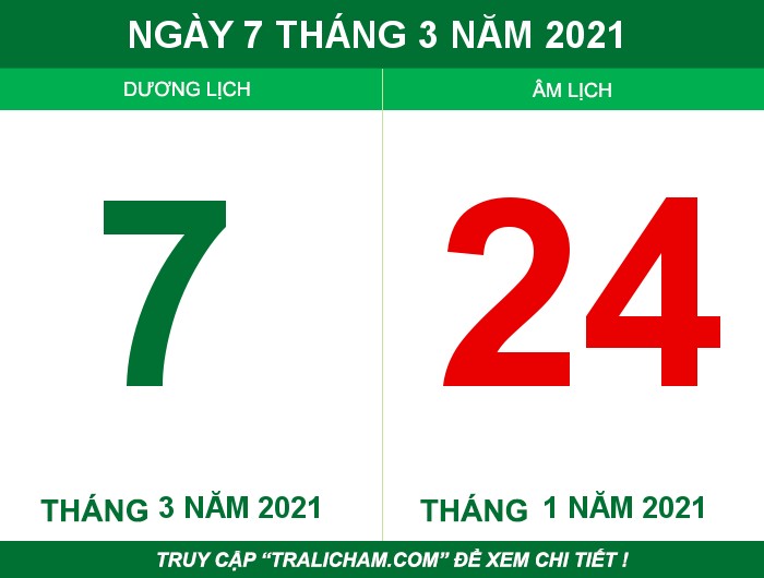 Ngày 7 tháng 3 năm 2021
