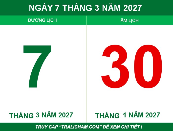 Ngày 7 tháng 3 năm 2027