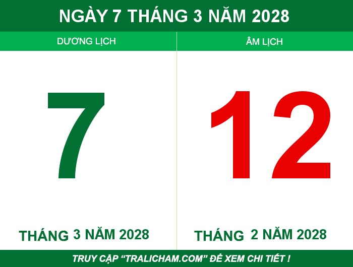 Ngày 7 tháng 3 năm 2028